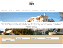 Tablet Screenshot of hotel-stipe.hr